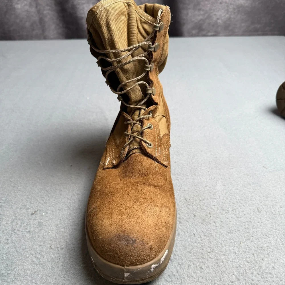 Belleville AFSTC Coyote Brown Steel Toe Military Flight Boots Mens 12R USA Made